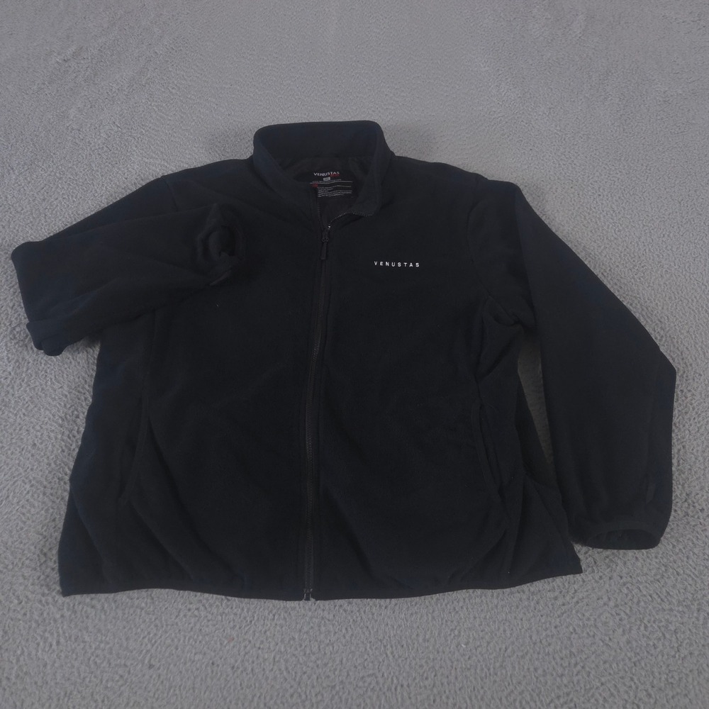 Venustas Heat Jacket Mens 3XL Black Heated Fleece Full Zip Thermal Warm Outdoor